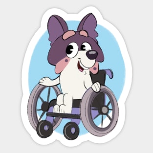 Papillon Bluey Sticker